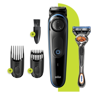 BARBERO CORTAPELOS BRAUN BT3240 + GILLETE FUSION