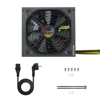 Fuente TooQ 650W ATX PFC activo negro