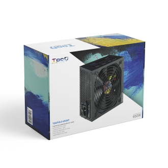 Fuente TooQ 650W ATX PFC activo negro