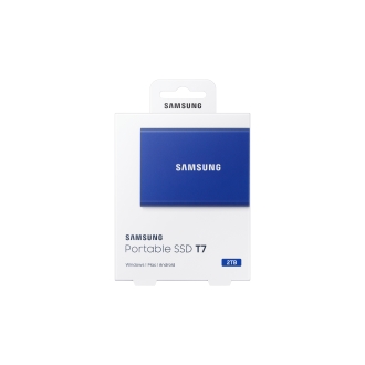 Disco externo SSD Samsung T7 2TB NVMe USB 3.2 azul