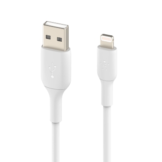 Cable Belkin Lightning macho a USB-A macho Charge MFI 2m blanco
