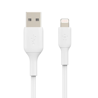 Cable Belkin Lightning macho a USB-A macho Charge MFI 2m blanco