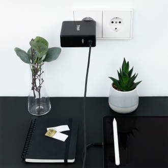 Cargador de portátil TooQ USB Tipo C PD3.0 90W negro