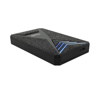 Caja externa TooQ 2.5 SATA USB 3.1 Gaming LEDs azul