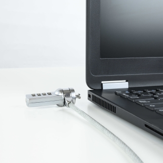 Cable de seguridad de portátil tipo Kensington TooQ con combinación 1.5m