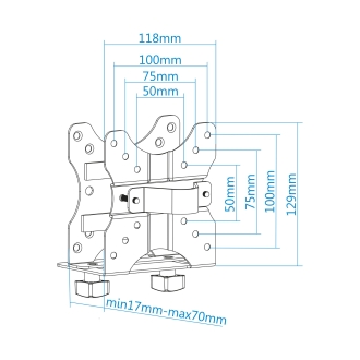 Soporte vesa para mini PC TooQ TCCH0001-B