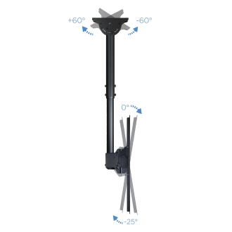 Soporte de techo TooQ LPCE1170TSLI-B 37" a 70" extensible e inclina