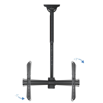 Soporte de techo TooQ LPCE1170TSLI-B 37" a 70" extensible e inclina