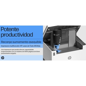 Multifunción HP LaserJet Tank monocromo 2604DW A4