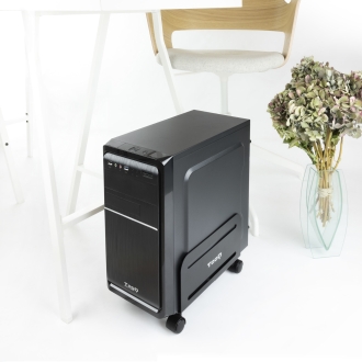 SOPORTE METALICO CPU SUELO TOOQ UMCS0004-B NEGRO