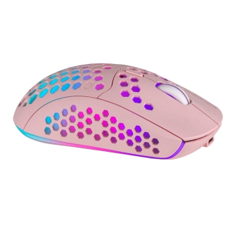 Ratón inalámbrico Mars Gaming MMW3 RGB rosa
