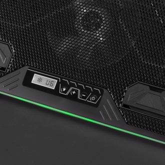 Base refrigeradora Mars Gaming MNBC6 19" con 3 ventiladores + soporte móvil 