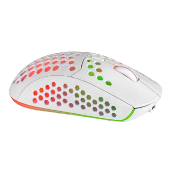 Ratón inalámbrico Mars Gaming MMW3 RGB blanco