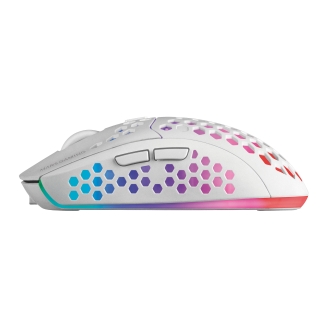 Ratón inalámbrico Mars Gaming MMW3 RGB blanco