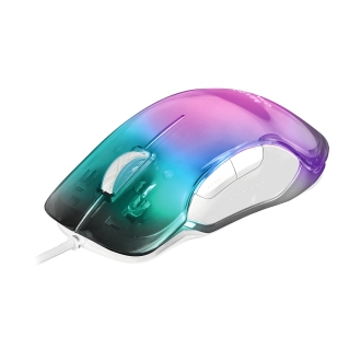 Ratón Mars Gaming MMGlowW RGB 12800 DPI blanco