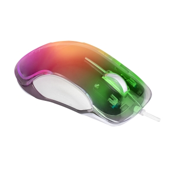 Ratón Mars Gaming MMGlowW RGB 12800 DPI blanco