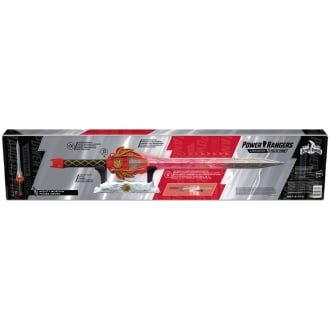 Replica hasbro espada poder ranger rojo replica escala 1:1 power rangers mighty morphin collection