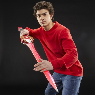 Replica hasbro espada poder ranger rojo replica escala 1:1 power rangers mighty morphin collection