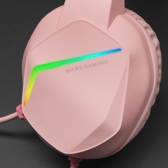 Auriculares Mars Gaming MH122 3.5mm RGB rosa