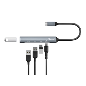 Hub USB tipo C Equip Life USB 2.0 / 3.0 y tipo C