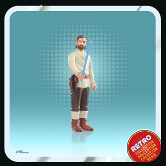 Figura hasbro obi wan kenobi wandering jedi star wars retro collection
