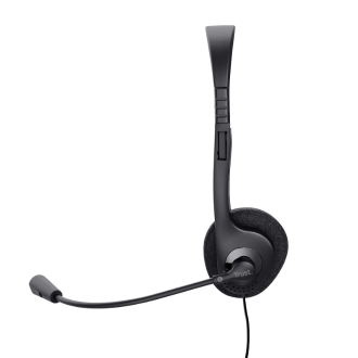 Auricular con micrófono Trust Basics 3.5mm (incluye adaptador 2x 3.5mm)