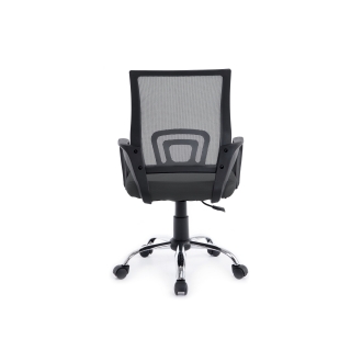 SILLA DE OFICINA EQUIP DE MALLA COLOR GRIS OSCURO
