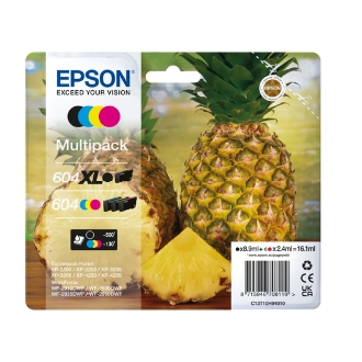 Pack 4 cartuchos originales Epson 604XL todos los colores