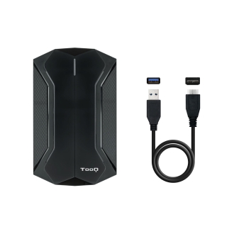 Caja externa TooQ TQE-2599RGB 2.5" 9.5mm RGB