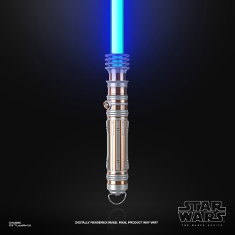 Replica hasbro 1:1 force x sable de luz leia organa black series