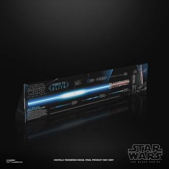 Replica hasbro 1:1 force x sable de luz leia organa black series