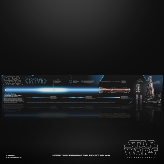 Replica hasbro 1:1 force x sable de luz leia organa black series