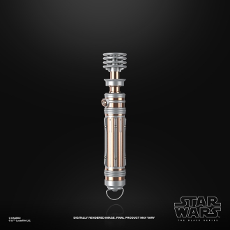 Replica hasbro 1:1 force x sable de luz leia organa black series