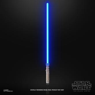 Replica hasbro 1:1 force x sable de luz leia organa black series
