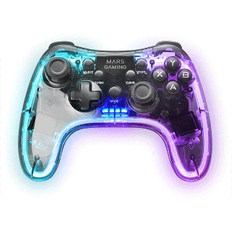 Gamepad inalámbrico Mars Gaming MGP-24 RGB 20 botones