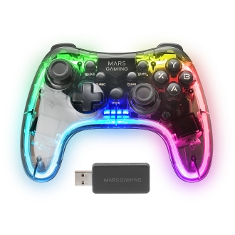 Gamepad inalámbrico Mars Gaming MGP-24 RGB 20 botones