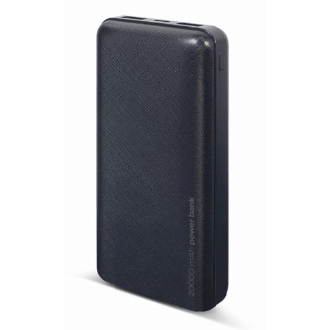 Powerbank Gembird 20000mAh 1x microUSB a 2x USB-A