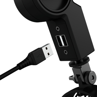 Micrófono Trust Gaming Gxt 255+ Onyx brazo Usb 1.80m