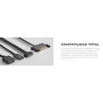 Kit 3x ventiladores ARGB Mars Gaming MF-3D Kit black