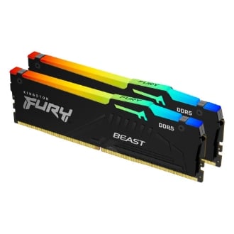 Memoria RAM Kingston 64GB (2x32GB) DDR5 5600MHz Fury Beast RGB