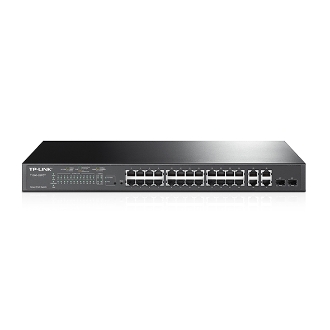 Switch Semigestionmble Jetstram Tp-link TL-SL2428P 24p Poe+ 10/100 Y 2 Puertos Giga + 2 Puertos Combo Gigabit