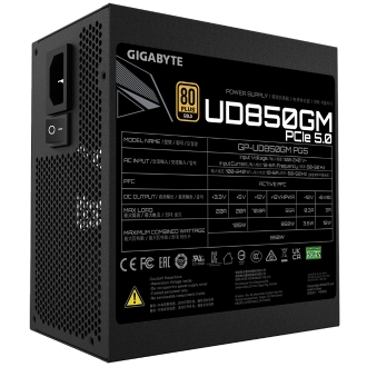 Fuente de alimentación Gigabyte GP-UD850GM PG5 GEU 850W 80+ Gold