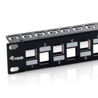 Patch panel Equip 24 puertos Keystone CAT6A apantallado vacío