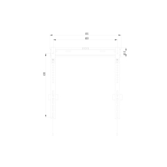 Soporte de pared Equip 650363 slim 32" a 55" negro