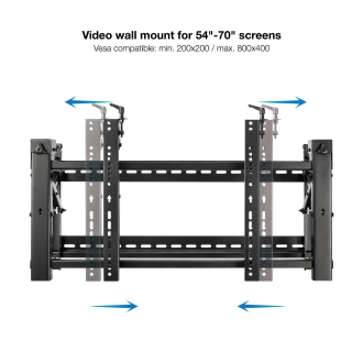 Soporte video wall de pared TooQ TQVW5470T pantallas 54" a 70" negro