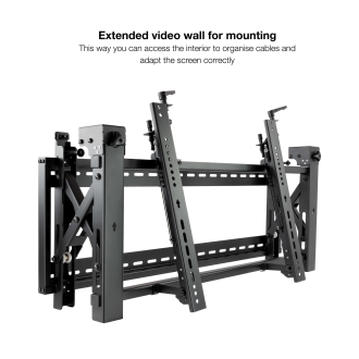 Soporte video wall de pared TooQ TQVW5470T pantallas 54" a 70" negro