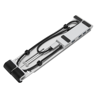 Base para portátil Targus con hub integrado 4xUSB-A plata
