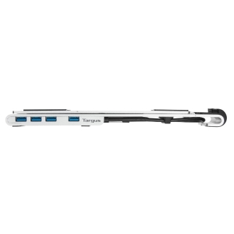 Base para portátil Targus con hub integrado 4xUSB-A plata