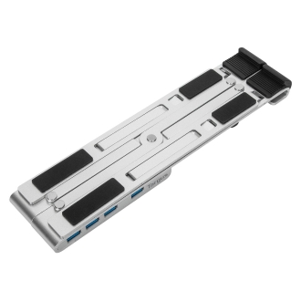 Base para portátil Targus con hub integrado 4xUSB-A plata