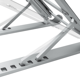 Soporte Elevador para portátil AISENS LPS1M-099 - 7 Niveles de Altura · Plegable · Gris